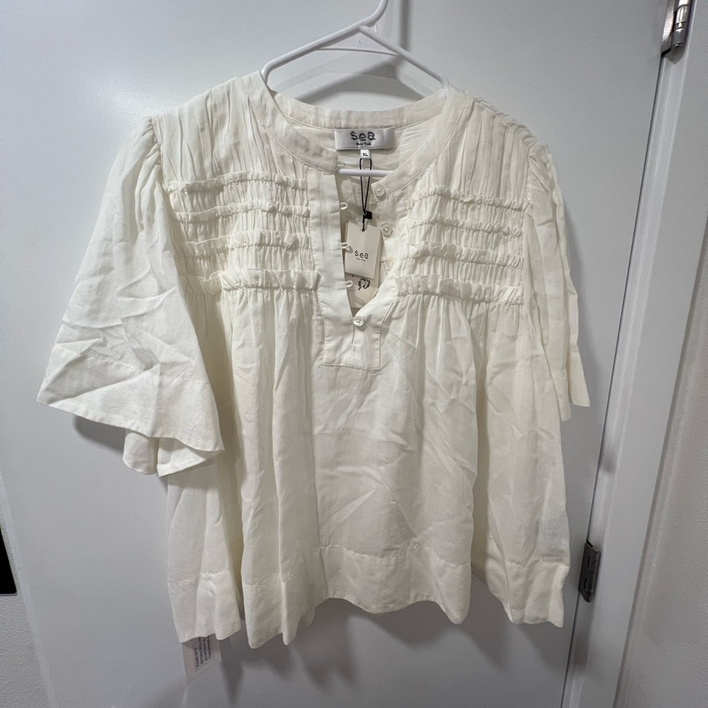 Sea New York Cream Blouse NWT